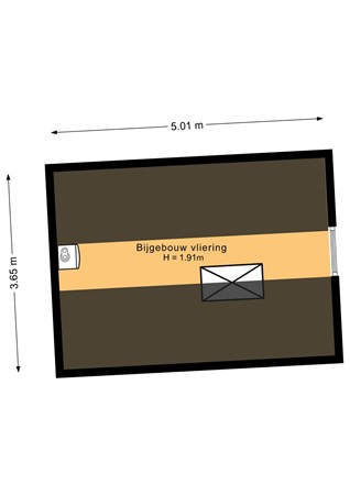 Floorplan - Dorpsstraat 47, 3751 EM Bunschoten-Spakenburg